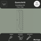 Preview: Querschnitt Sockelleiste 604 9016 - technisch